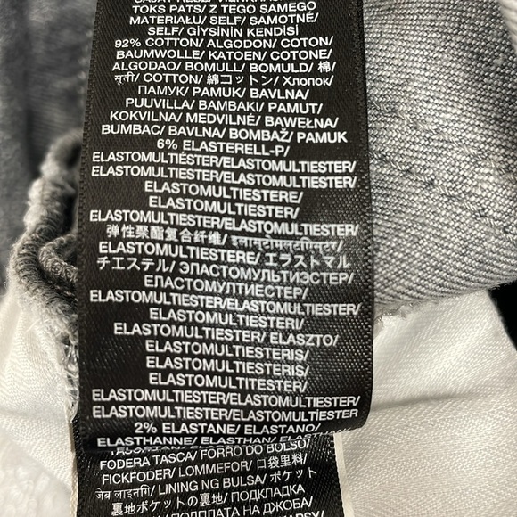 NWOT 7 For All Mankind The High Waist Ankle Skinny Denim Jeans Gray Raw Hem 27 - Picture 16 of 16